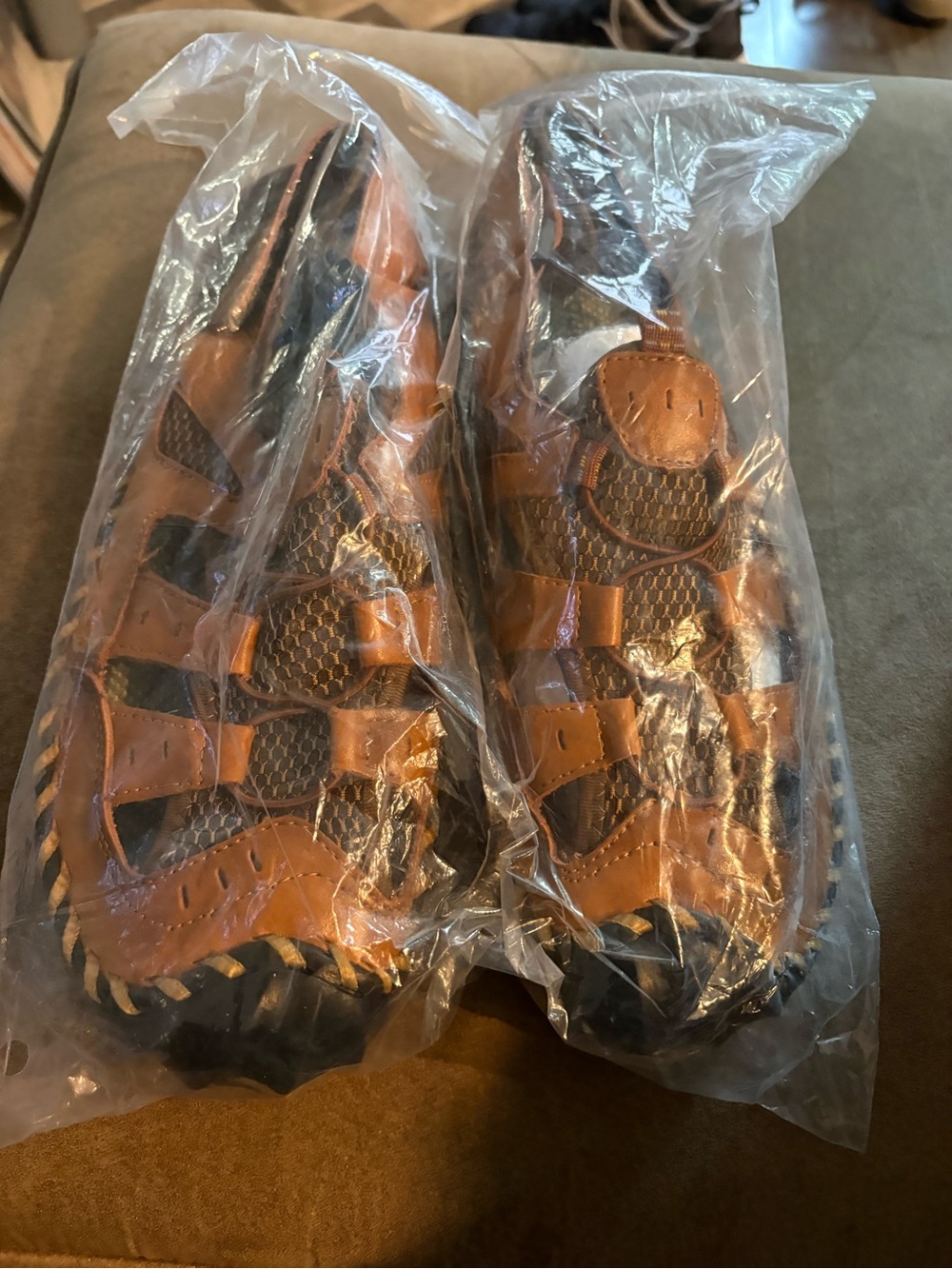 Men’s Brown Leather Fisherman Sandals - Comfortable Summer Shoes